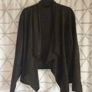 Suede Cardigan Style Jacket